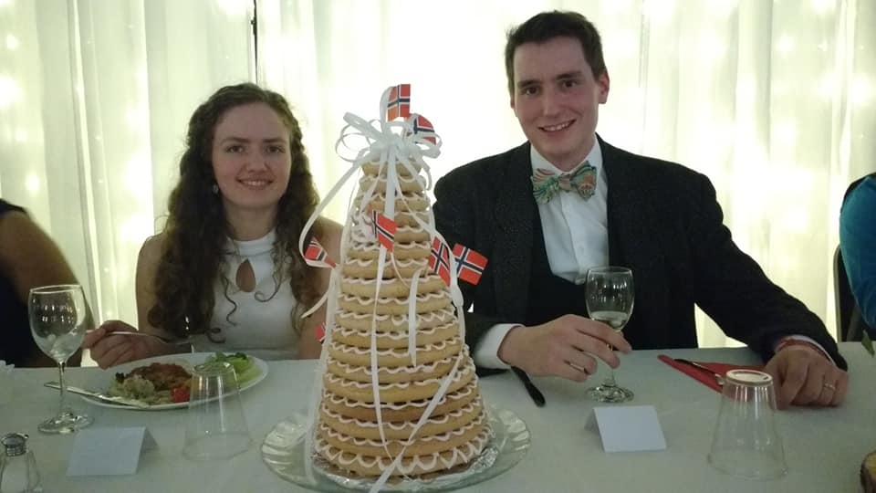 Family photo at Erin & Macalan's wedding