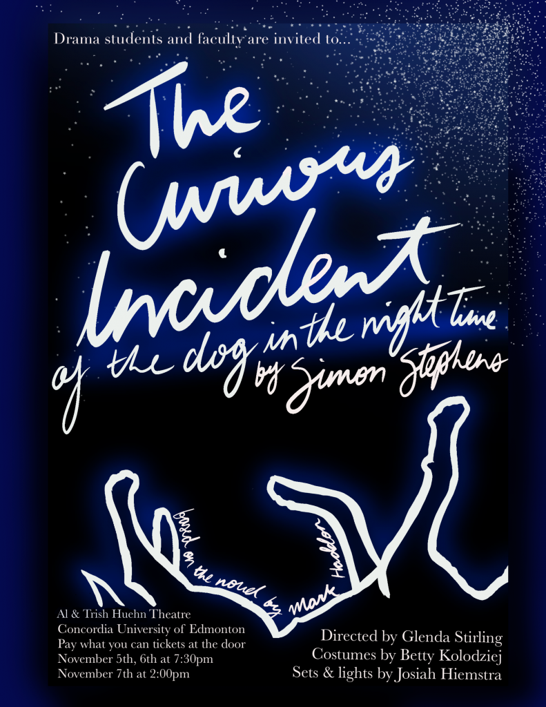 Theatre at CUE's Fall 2021 Production, The Curious Incident of the Dog in the Nighttime