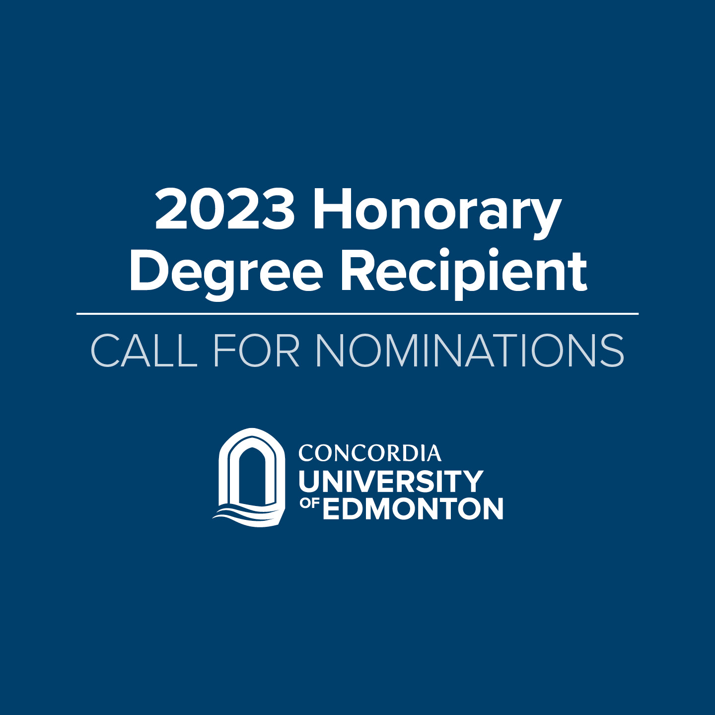 Who will be our 2023 Honorary Degree Recipient?
