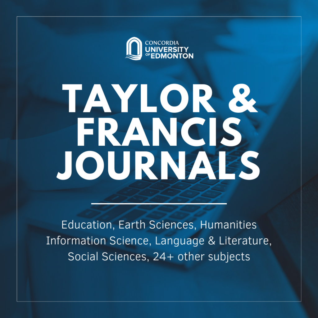 Taylor Francis Journals
