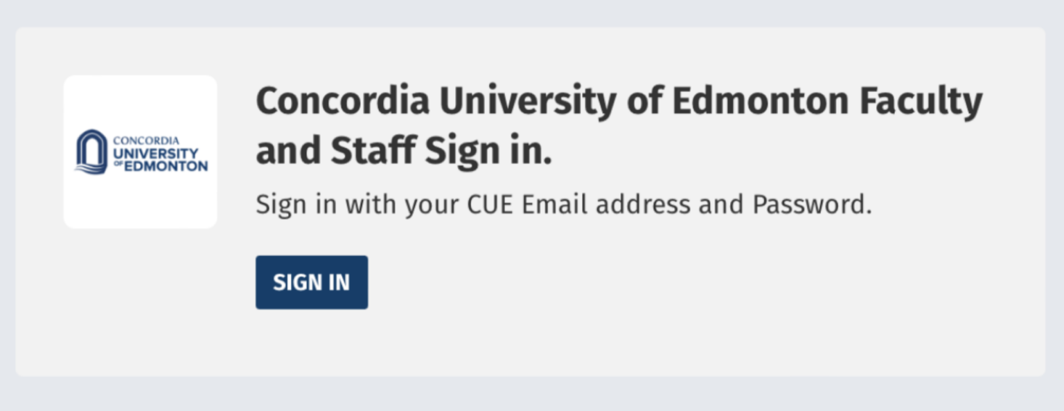 CUE employee now live Concordia University of Edmonton