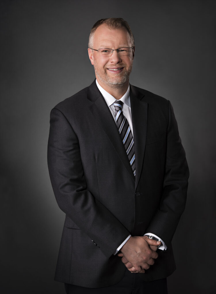 Portrait of Concordia University of Edmonton's eighth President and Vice-Chancellor, Dr. Tim Loreman
