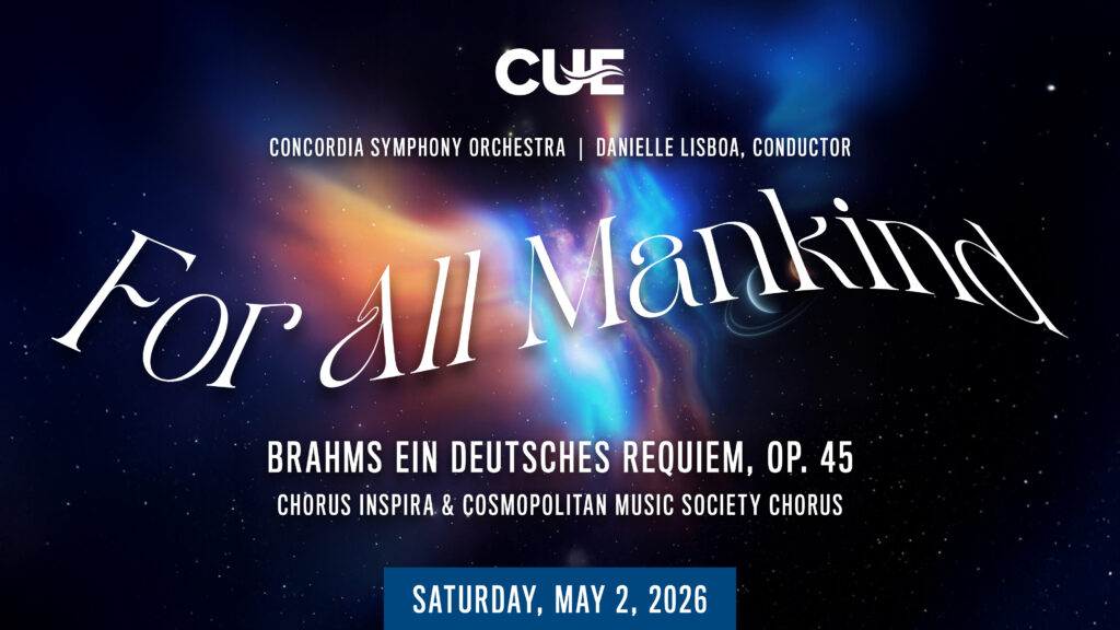 CSO poster for the concert For All Mankind